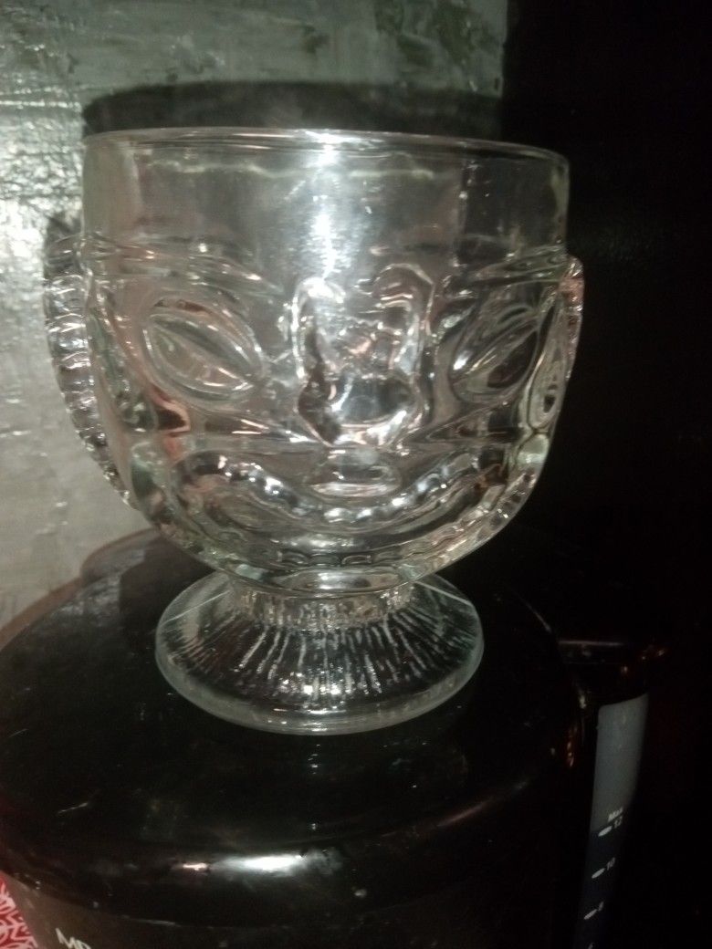 Clear glass Tiki