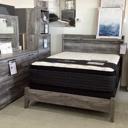 Baystorm 4pc Queen Panel Bed Set