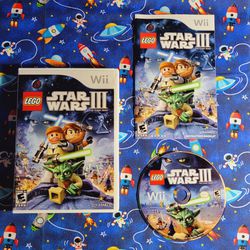 Lego Star Wars III 3 The Clone Wars Nintendo Wii Wii U Complete 