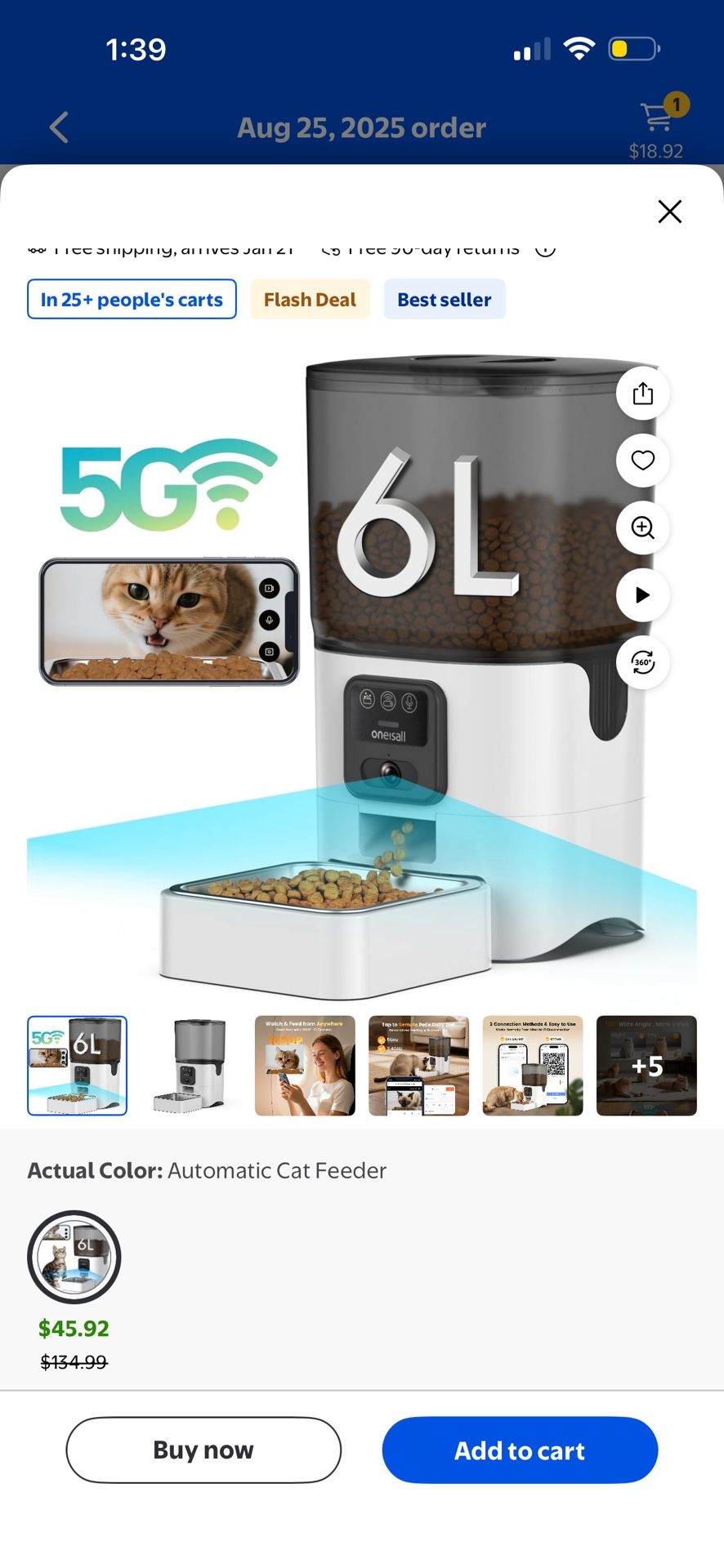 Automatic Cat Hard Food Dispenser