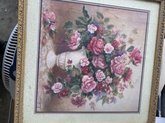 4 Cuadros Un Juego De Pared Rosita Para Niña Varias Flores Y 8 Sconsolds Todo Es Home Interio Una Jaula