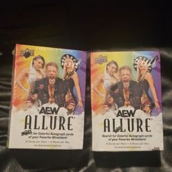 2024 Upper Deck AEW Allure Wrestling Cards New Sealed Blaster Box! Look For Autographs? $50 For Both