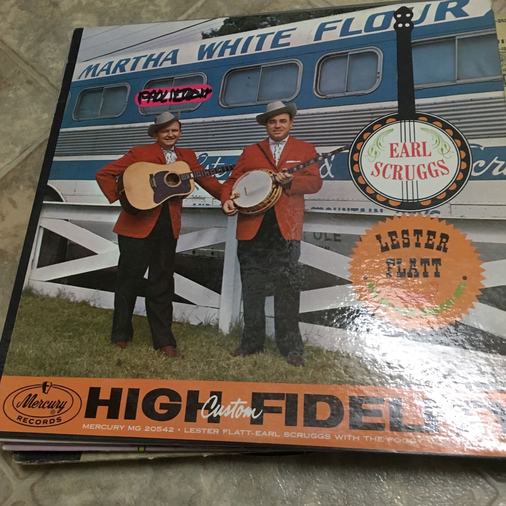 Earl Scruggs and Lester Flatt with The Foggy Mountain Boys LP Vinyl MG 20542
