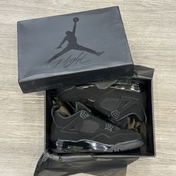 AIR JORDAN 4 RETRO BLACK/BLACK-LT GRAPHITE