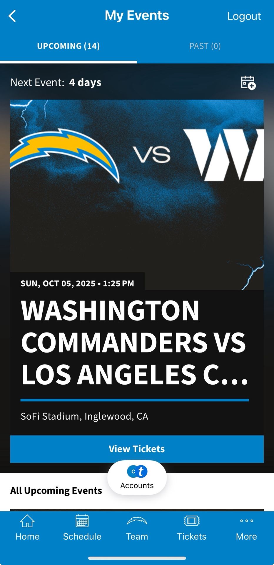 Charger Season Tickets