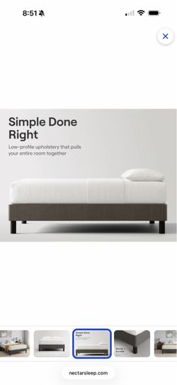The Upholstered Foundation Bed Frame