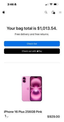 iPhone 16 plus 256gb Pink