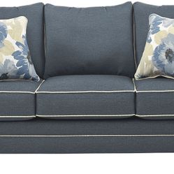 Spring Blooms Blue Sofa Set + Coffee Table