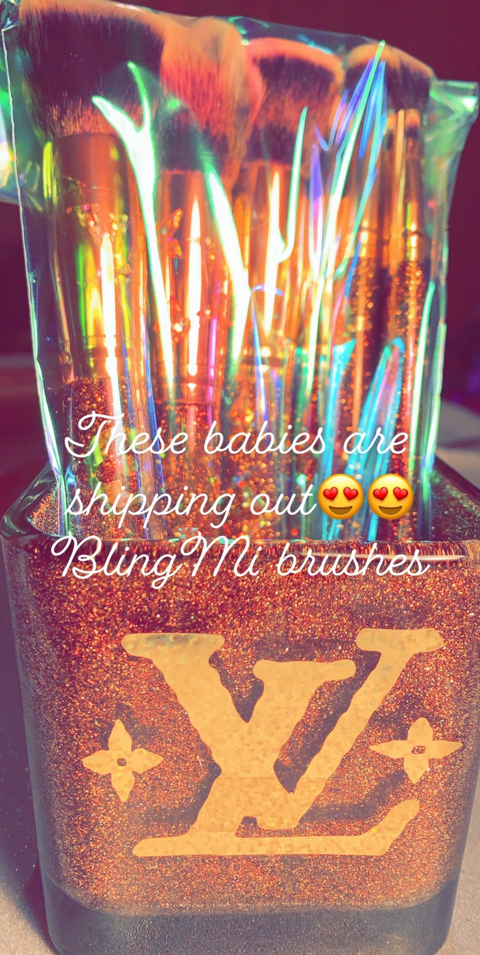 Beautiful custom makeup brushes