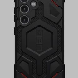 UAG Samsung Galaxy S24 Case 6.2" Monarch Pro Kevlar Black, Magnetic Charging Rugged Military Drop-Proof Impact Resistant Non-Slip Protective Cover