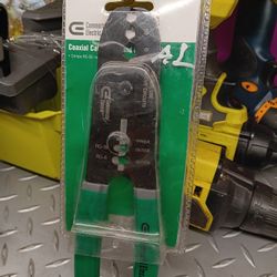 Commercial Electric Coaxial Cable Strip and Crimp Tool. 