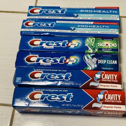 Lot Of CREST Toothpaste 