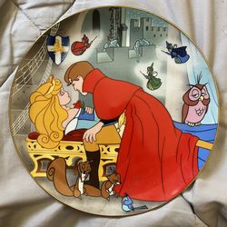 Disney Vintage Sleeping Beauty Porcelain Plate