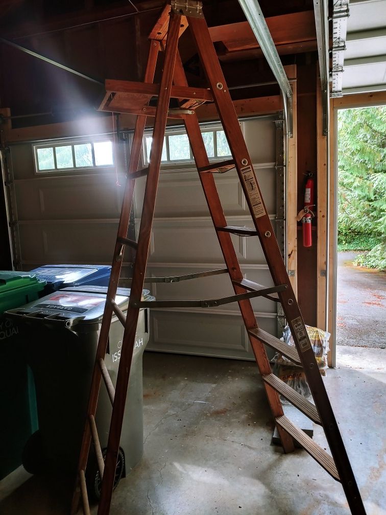 8' Werner wood ladder