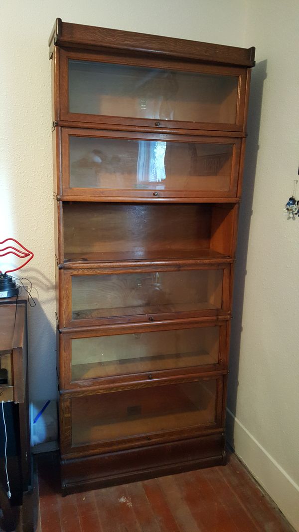 Globe Wernicke Oak Stacking Barrister Bookcase Six Sections For Globe Wernicke Oak Stacking Barrister Bookcase Six Sections