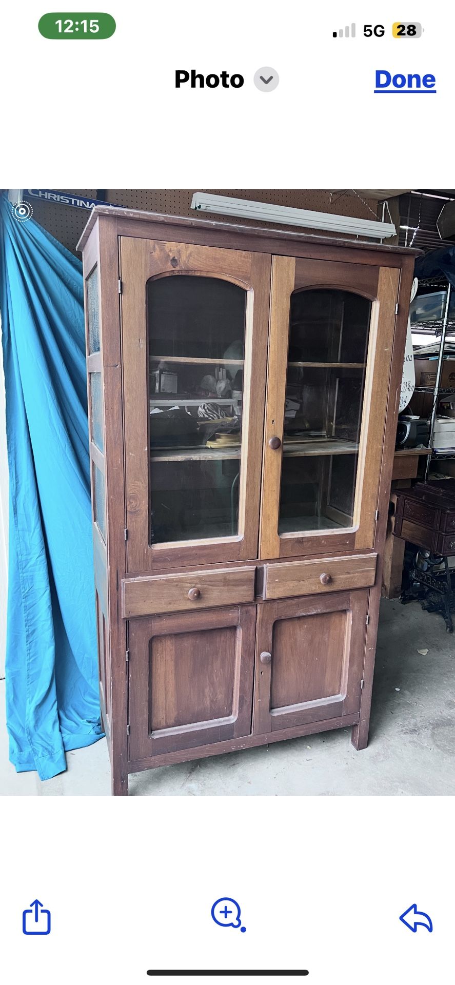 Antique Cabinet Used For lies Or dishes.