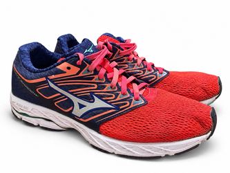Mizuno Wave Shadow Women’s Size 10.5 Running Shoes Coral Navy Teal J1GD173008