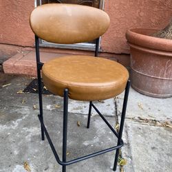 Leather Stool Chair 