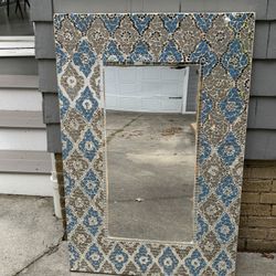 Large Artist-made Mosaic Mirror -$200