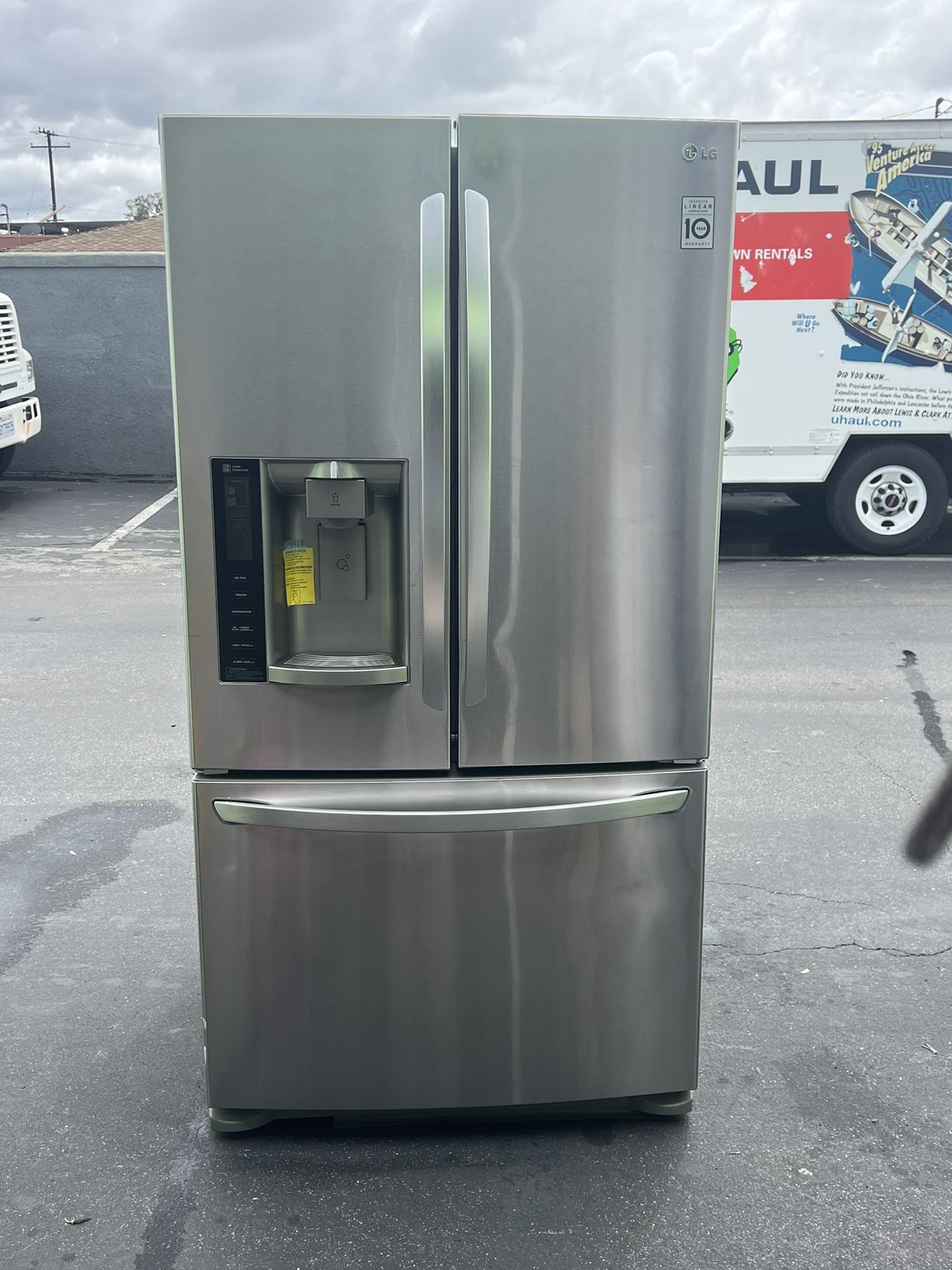 LG Used French Door Stainless Steel Refrigerator