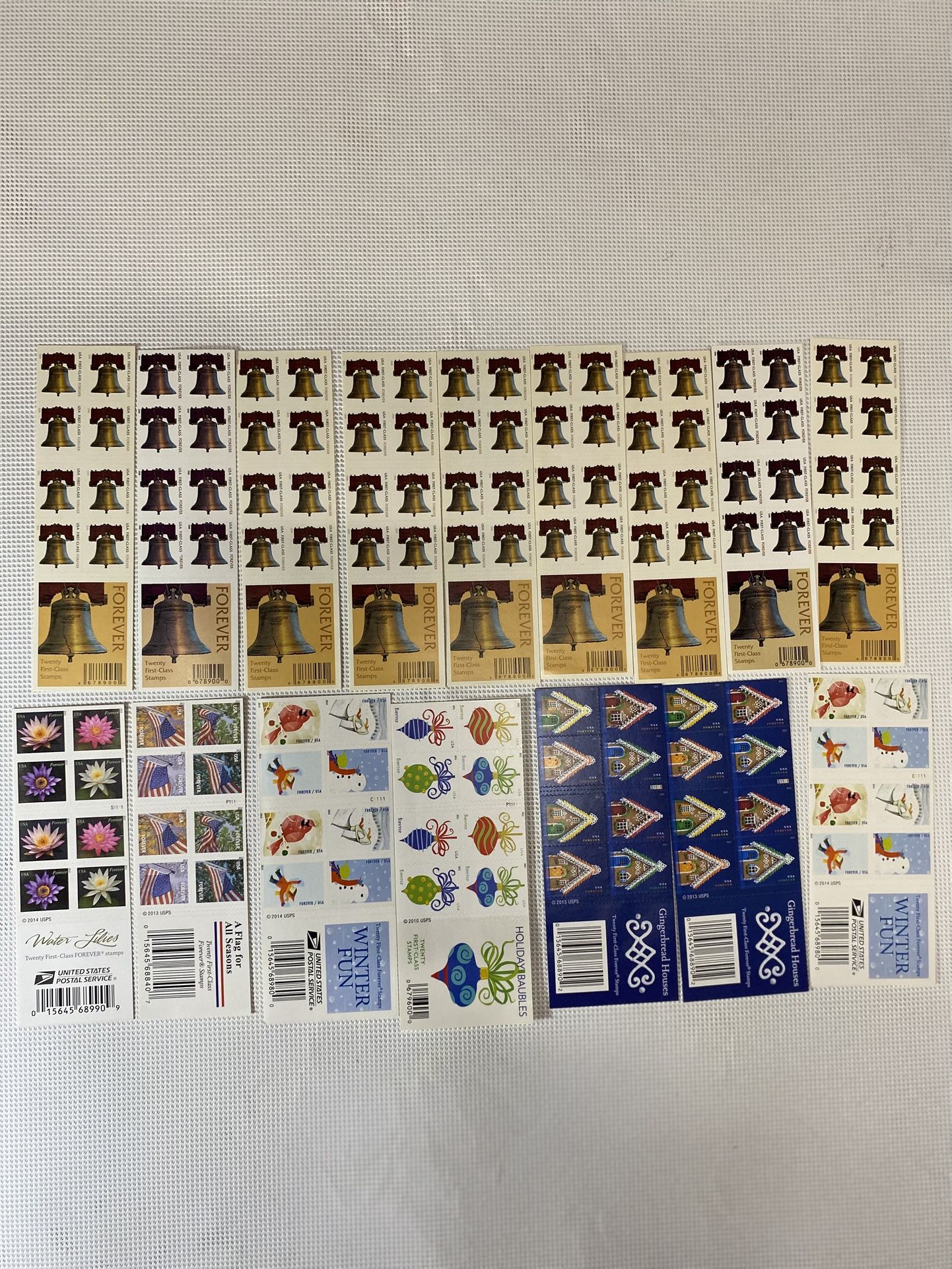 Lot of 320 USPS Forever Stamps – Mixed Designs – Face Value $233.60