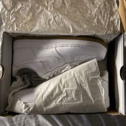 air force 1s white/light brown
