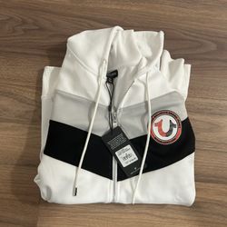 True Religion Zip Up Black Red And White