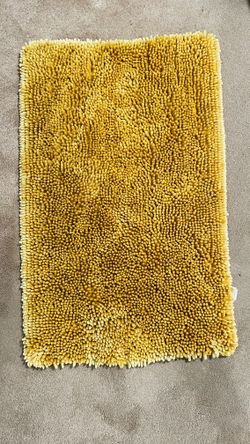 Lavender + Sage Gold Bath Rug | 21” X 34”