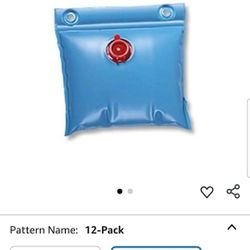 Robelle Wall Bags 12-Pack Heavy Duty Above Ground Pool Cover Weights, .33 MM Thick Vinyl