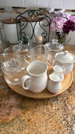Princess house azucareras $35 cada set