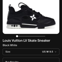 Black &white Louis Vuitton Size 6