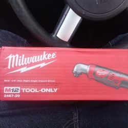MILWAUKEE M12 1/4 HEX RIGHT ANGLE DRILL 