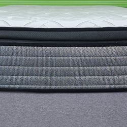Full Size Pillowtop Mattress Set Box Spring & Bed Frame Optional 