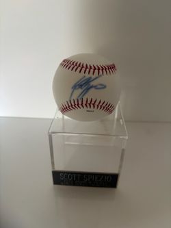 2002 Scott Spiezio Angels Autographed Baseball
