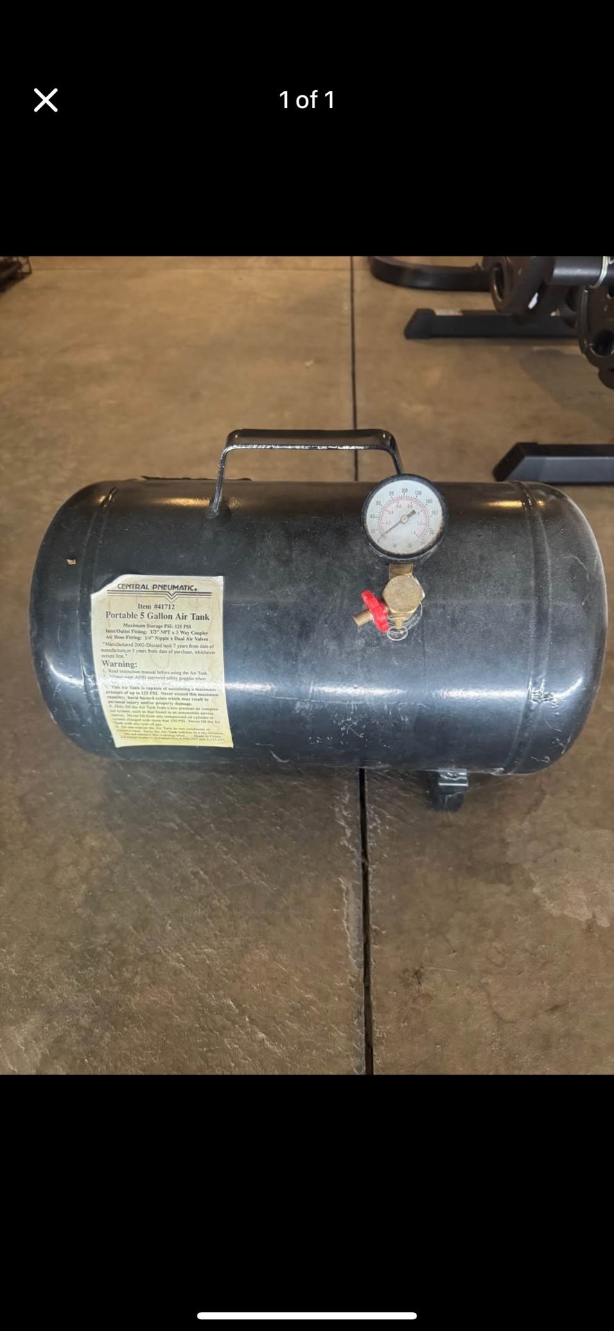 Portable 5 Gallon Air Tank 