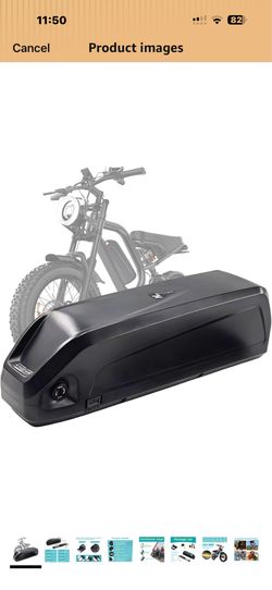 48V 20Ah Lithium Battery with 30A BMS, 5-Pin Base Connector, 2A Charger, Safety Lock, Indicator Light & USB Port, for 100-1000W Motors