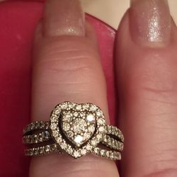 ❤️ White Gold Wedding/ Engagement Ring  