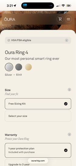 Oura ring size 6