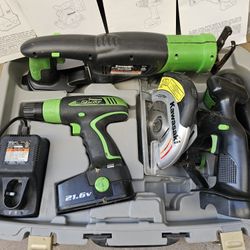 Kawasaki Cordless Power Tool Kit