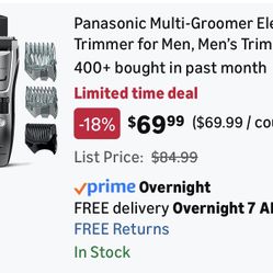 Electric Beard Trimmer for Men waterproof / Afeitadora eléctrica para hombre resistente al agua