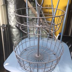 Lnew Metal 2 Tier Fruit Basket Only $10 Firm