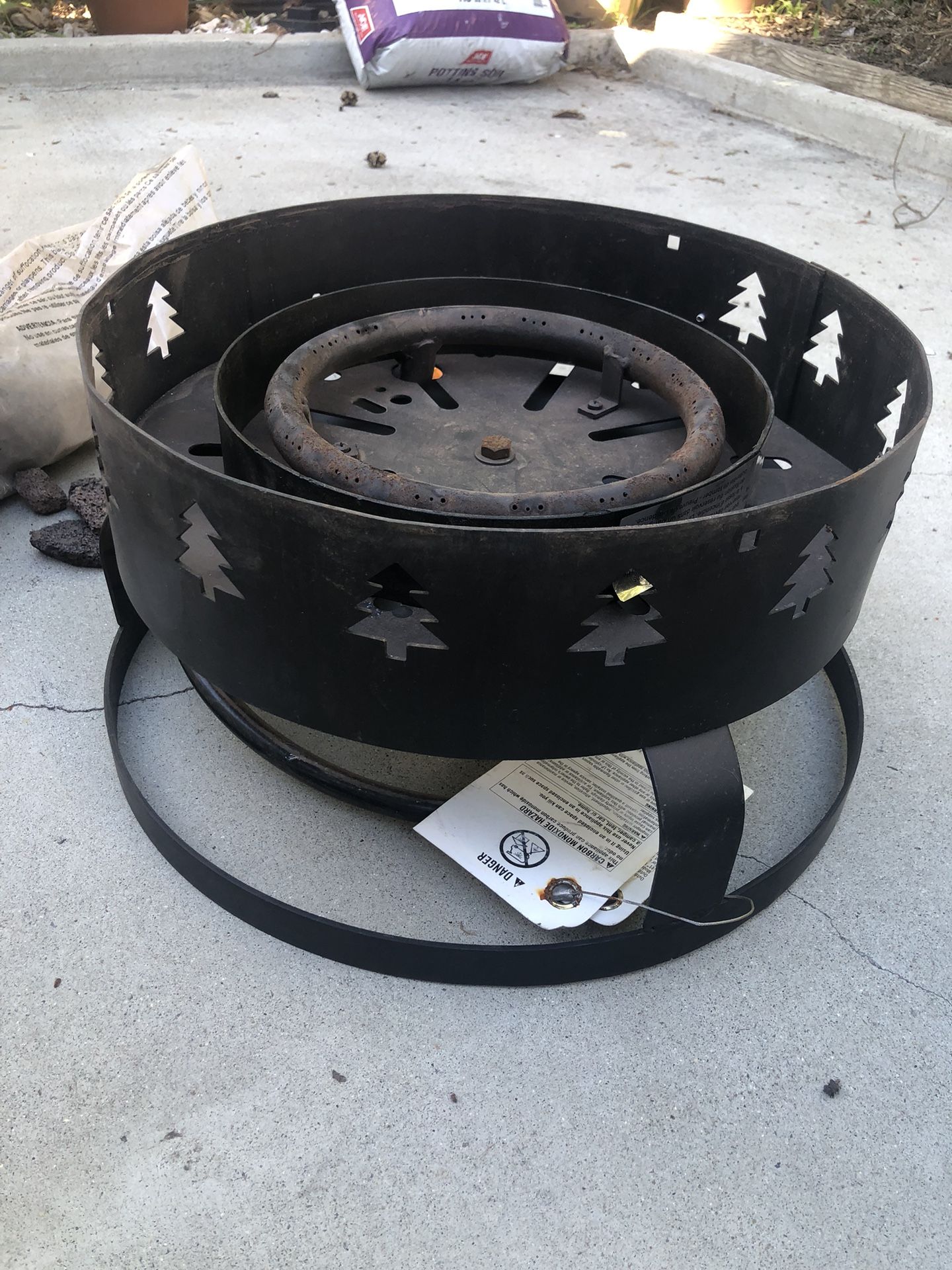 Portable Propane Fire Pit 18”