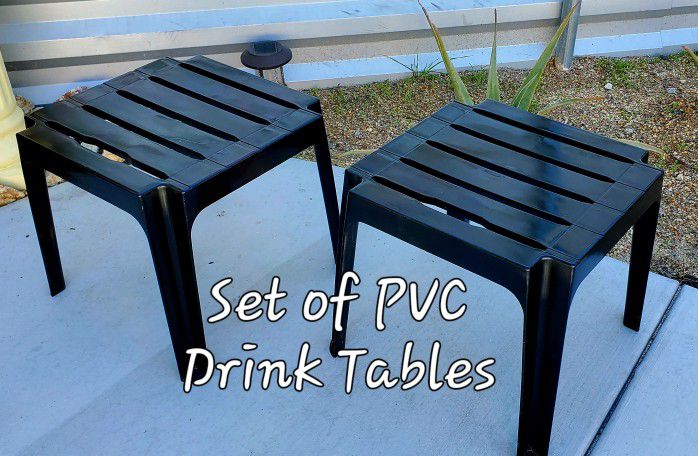Set of PVC Drink Tables 