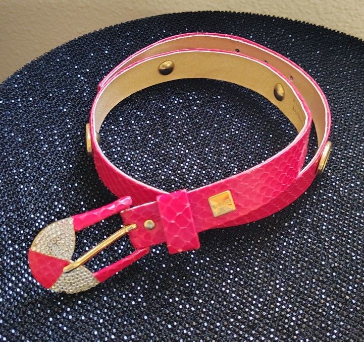 Vintage New/old Stock Bright Red Carlisle Women's Size 36 Snake Skin Belt Made in Austria Beautiful
$25 AURORA, CO