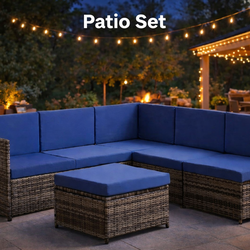 Cozy Backyard Conversation Set , patio set.