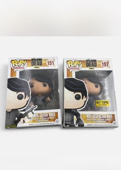 Glen Rhee The walking dead funko pops #151 #157 
