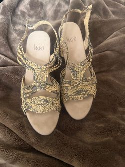 Impo Woven Strappy Heeled Sandals