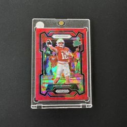  2024 Prizm Draft Picks ARCH MANNING Rated Prospect Red Cracked Ice Prizm #192