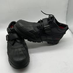Polo Ralph Lauren Dress Shoes Mens Black Leather Duck Boots Size 12 D