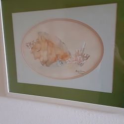 Watercolor Shell Painting 